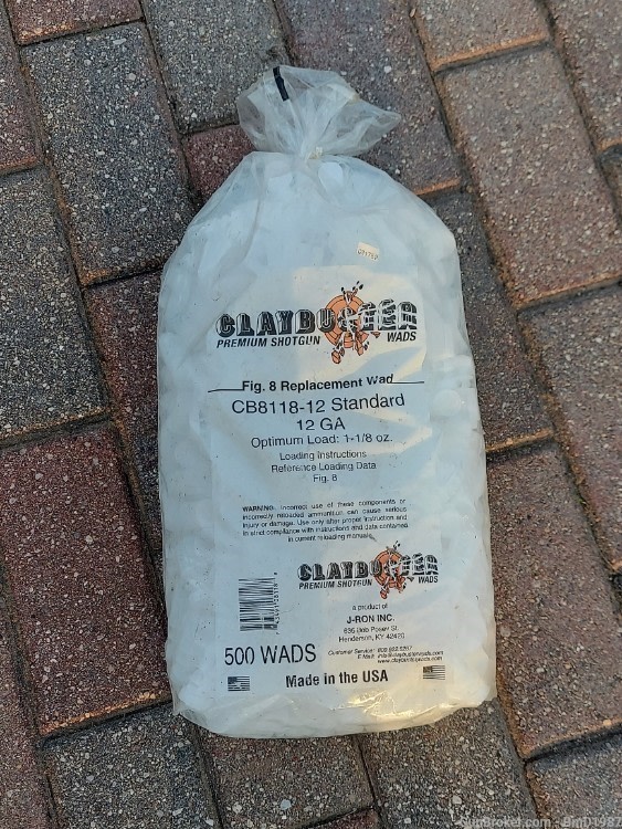 Claybuster Figure 8 Replacement Wads CB8118-12 Fig. 8 12ga 1-1/8 oz NOS-img-2