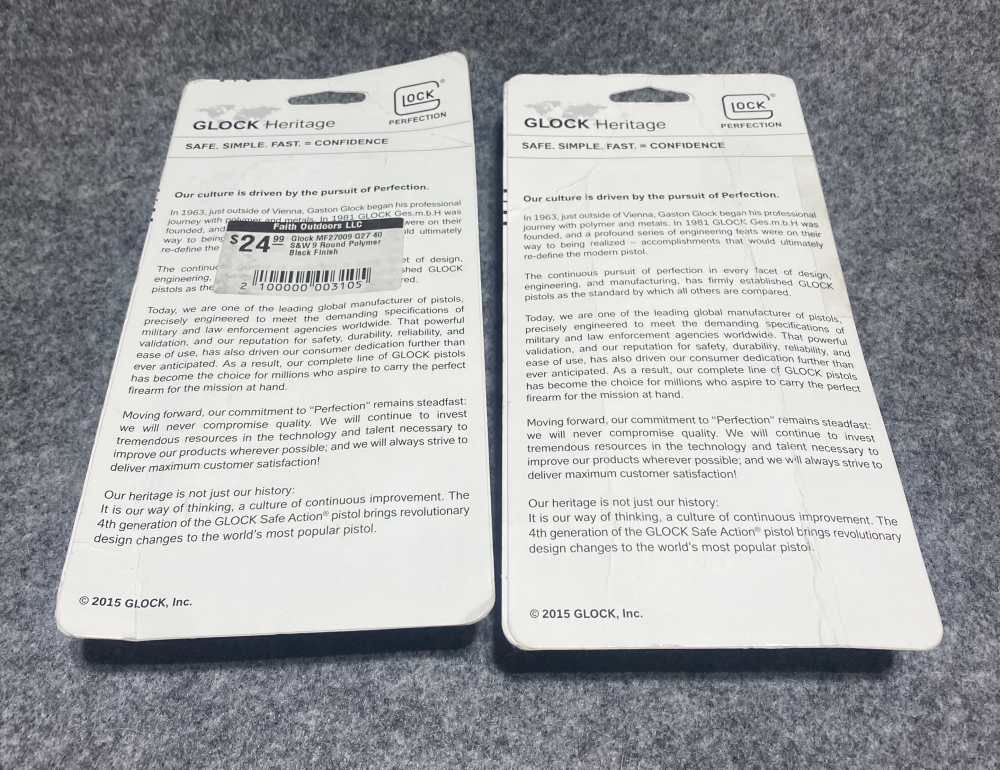 Glock 27 Magazines OEM Factory New Old Stock 2 Count-img-3