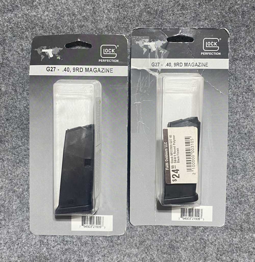 Glock 27 Magazines OEM Factory New Old Stock 2 Count-img-0