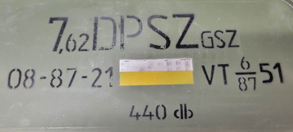440 rounds Hungarian Heavy Ball 7.62x54r Yellow/Silver Tip sealed spam can-img-1