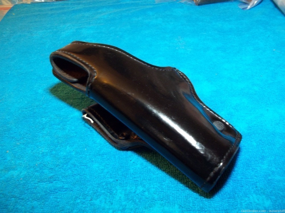 Sig Sauer P220 P226 Don Hume CLARINO L/H Lined Leather Police Duty Holster-img-4