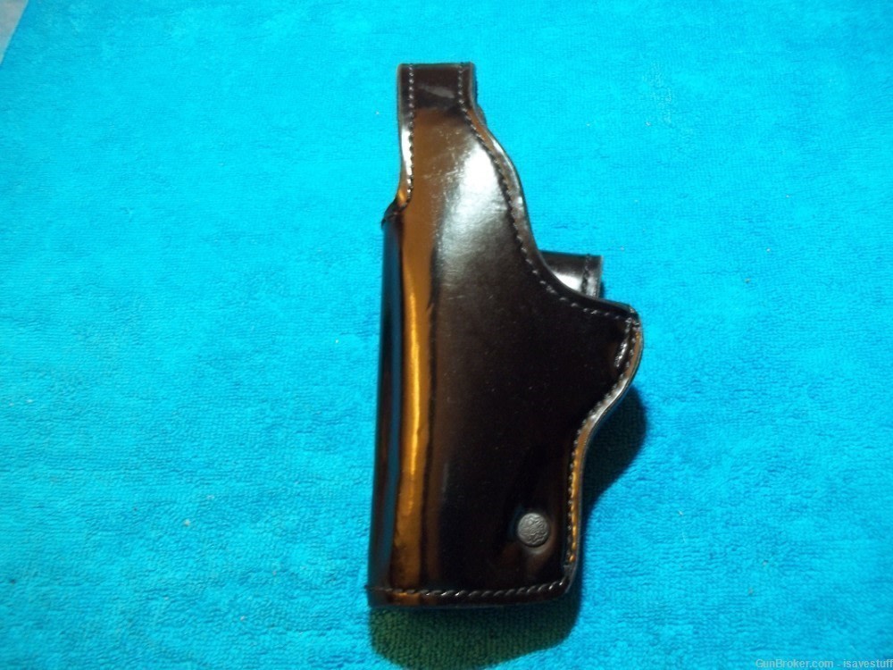 Sig Sauer P220 P226 Don Hume CLARINO L/H Lined Leather Police Duty Holster-img-0