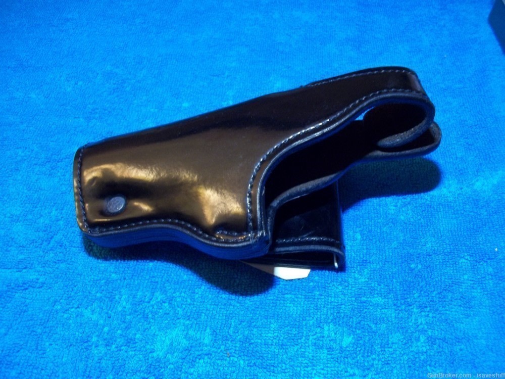 Sig Sauer P220 P226 Don Hume CLARINO L/H Lined Leather Police Duty Holster-img-1