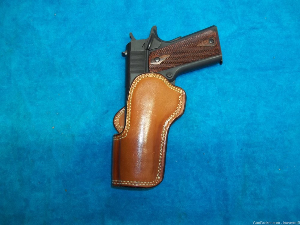 VINTAGE Alfonso of Hollywood L/H Quick Draw Competition Holster Gov't 1911-img-0