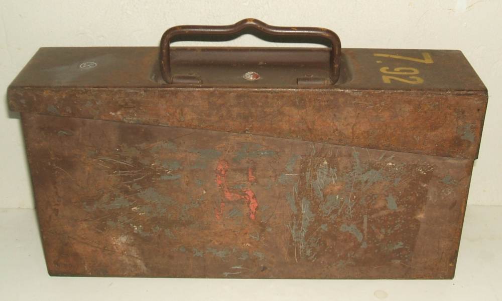 UBER-rare 1950s IDF-marked 8mm Mauser 7.92mm ammunition box (empty)-img-5