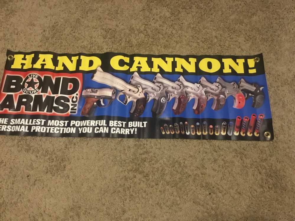 BOND ARMS hanging dealer banner New, unused condition -img-0