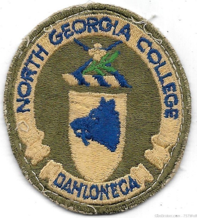 Scarce Vintage School Patch North Georgia (Military) College Dahlonega 3"-img-0