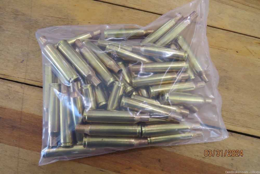 New Remington RP 257 Roberts brass 50 pieces-img-1