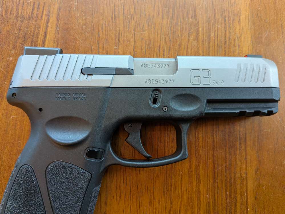 Taurus G3 9mm Stainless Slide Manual Safety w/ 17rd and 15rd Mags-img-4