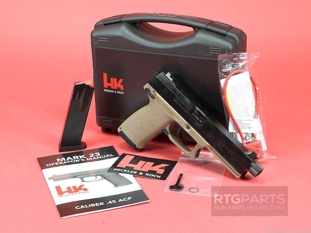 HK FDE Mark 23 SOCOM MK23 45ACP 5.87" 81000868 NIB 2x12rd Mags FreeShip-img-0