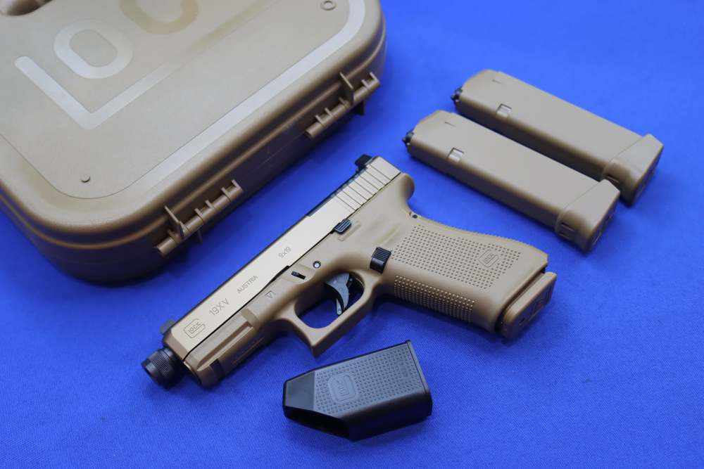 Glock Model G19X V MOS Pistol 9MM 19RD FDE PVD G19XV SA 19X THREADED DE PVD-img-0