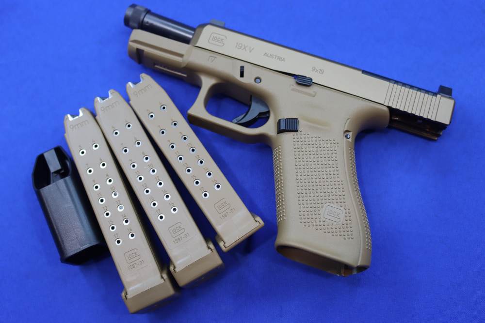 Glock Model G19X V MOS Pistol 9MM 19RD FDE PVD G19XV SA 19X THREADED DE PVD-img-30