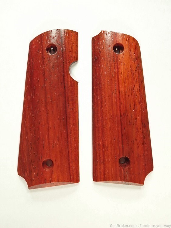 Finished Padauk Rock Island 380 1911 Grips-img-0