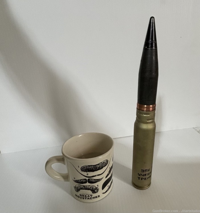 30mm Russian Inert Drill Rounds, Single Round.11.4" long, 1.5" wide, 1.5 Lb-img-4