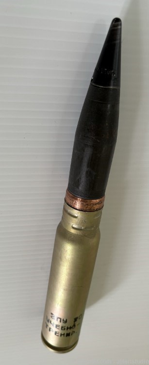 30mm Russian Inert Drill Rounds, Single Round.11.4" long, 1.5" wide, 1.5 Lb-img-3
