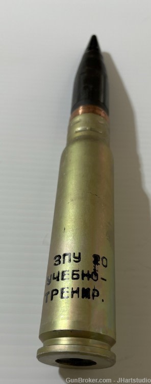 30mm Russian Inert Drill Rounds, Single Round.11.4" long, 1.5" wide, 1.5 Lb-img-2