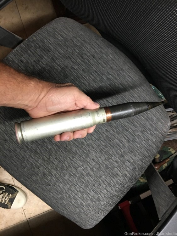 30mm Russian Inert Drill Rounds, Single Round.11.4" long, 1.5" wide, 1.5 Lb-img-1
