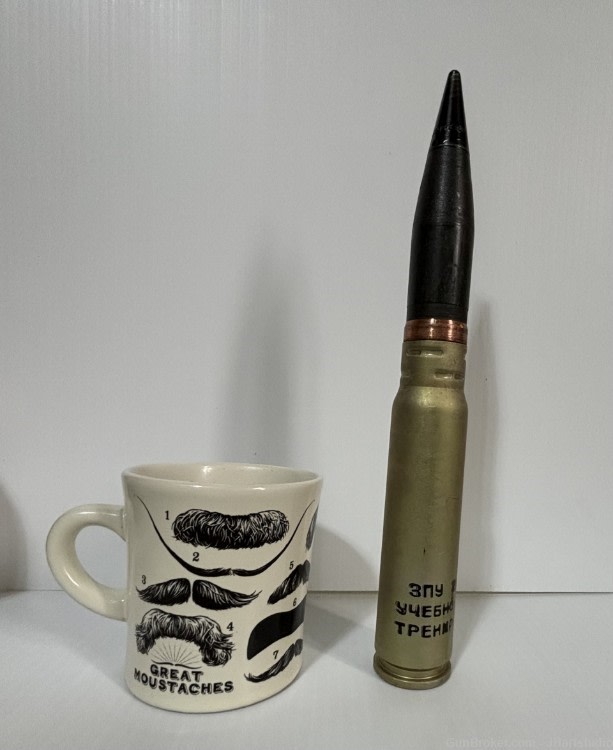 30mm Russian Inert Drill Rounds, Single Round.11.4" long, 1.5" wide, 1.5 Lb-img-5