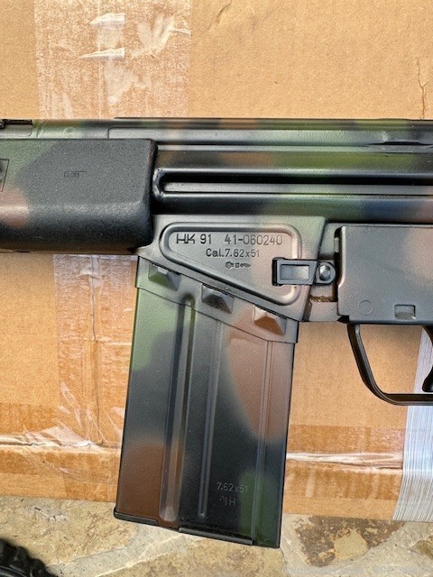 H&K 91 WOODLAND CAMO EDITION LIMITED PRODUCTION ULTRA RARE-img-1