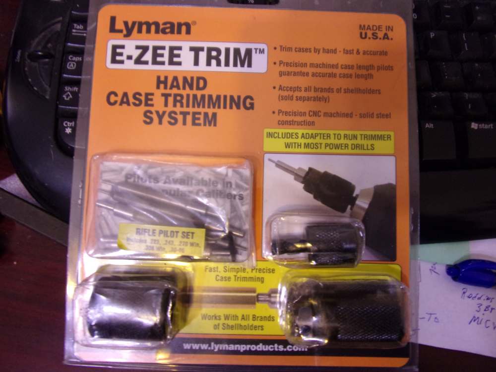 LYMAN E-ZEE TRIM CASE TRIMMING SYSTEM REDUCED !-img-0