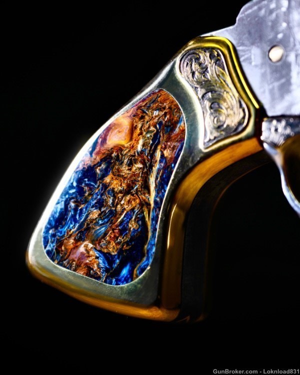The Space Cowboy, Meteorite & Gold .44 1858 Revolver-img-3