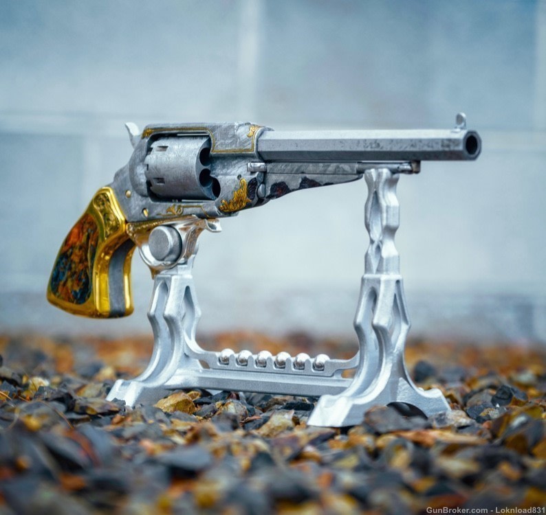 The Space Cowboy, Meteorite & Gold .44 1858 Revolver-img-8