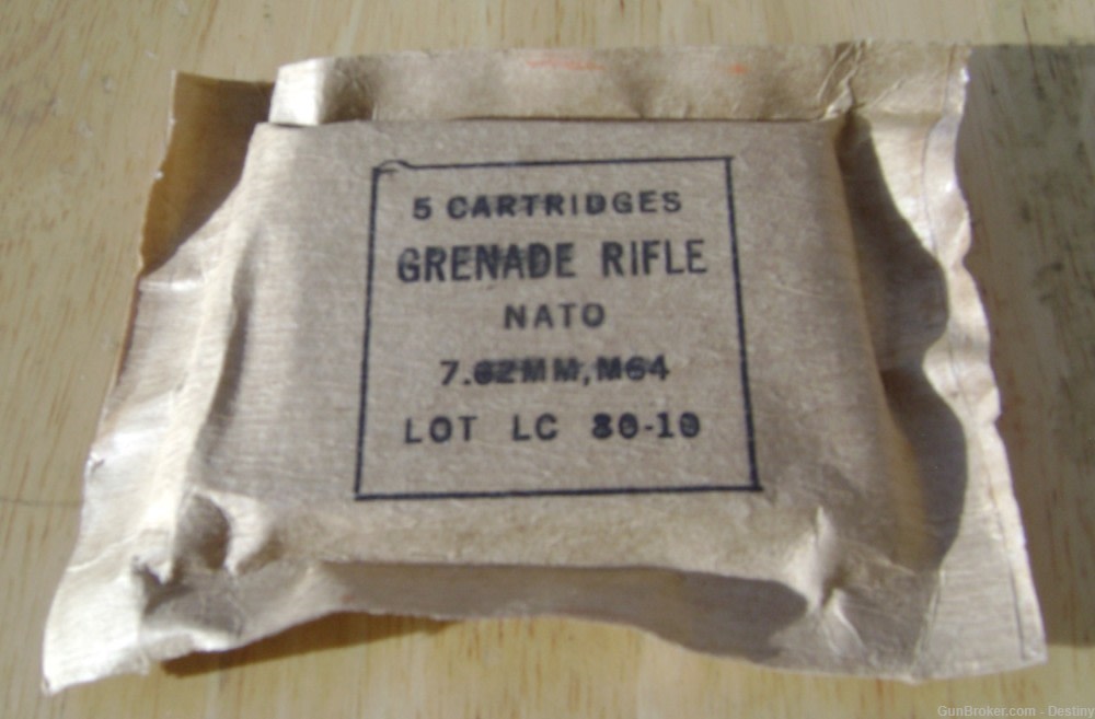 Box of 5ct. 7.62 Nato Blank Grenade Launching Cartridges-img-0