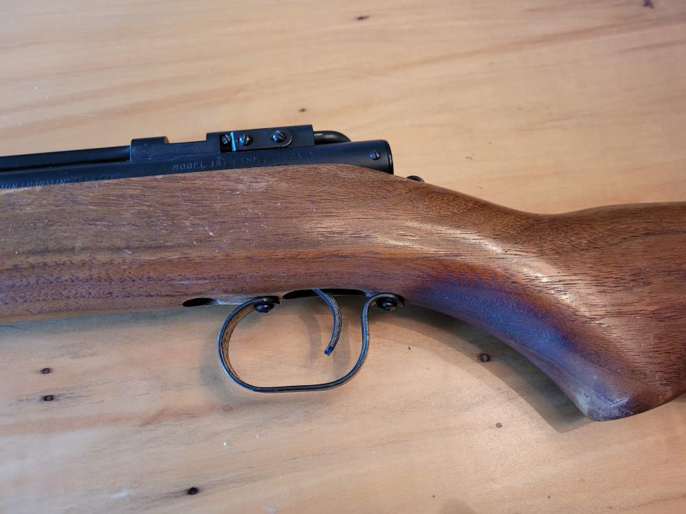 Benjamin Model 347 .177 Cal Pump Air Rifle – Project Gun – Cracked Seal-img-11