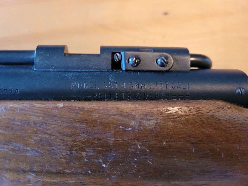 Benjamin Model 347 .177 Cal Pump Air Rifle – Project Gun – Cracked Seal-img-13