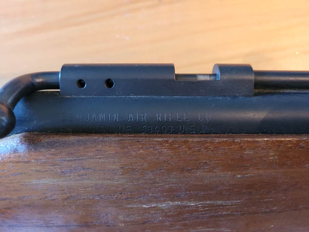 Benjamin Model 347 .177 Cal Pump Air Rifle – Project Gun – Cracked Seal-img-7
