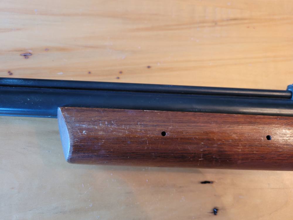 Benjamin Model 347 .177 Cal Pump Air Rifle – Project Gun – Cracked Seal-img-17