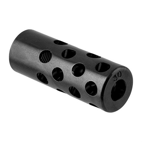 Gentry Custom QUIET MUZZLE BRAKE 30 CALIBER 1/2-28 STEEL POLISHED BLUED-img-0