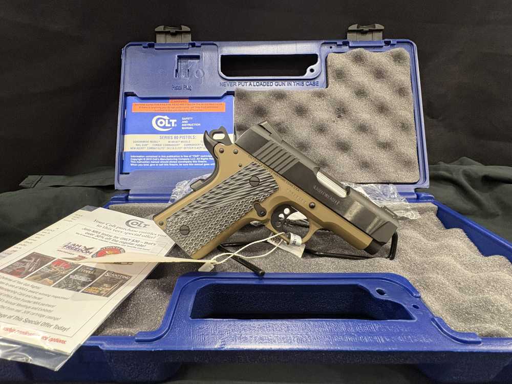 Colt, Defender, .45 ACP, 1-7rd Magazine, 3"barrel  Flat Dark Earth Frame -img-0