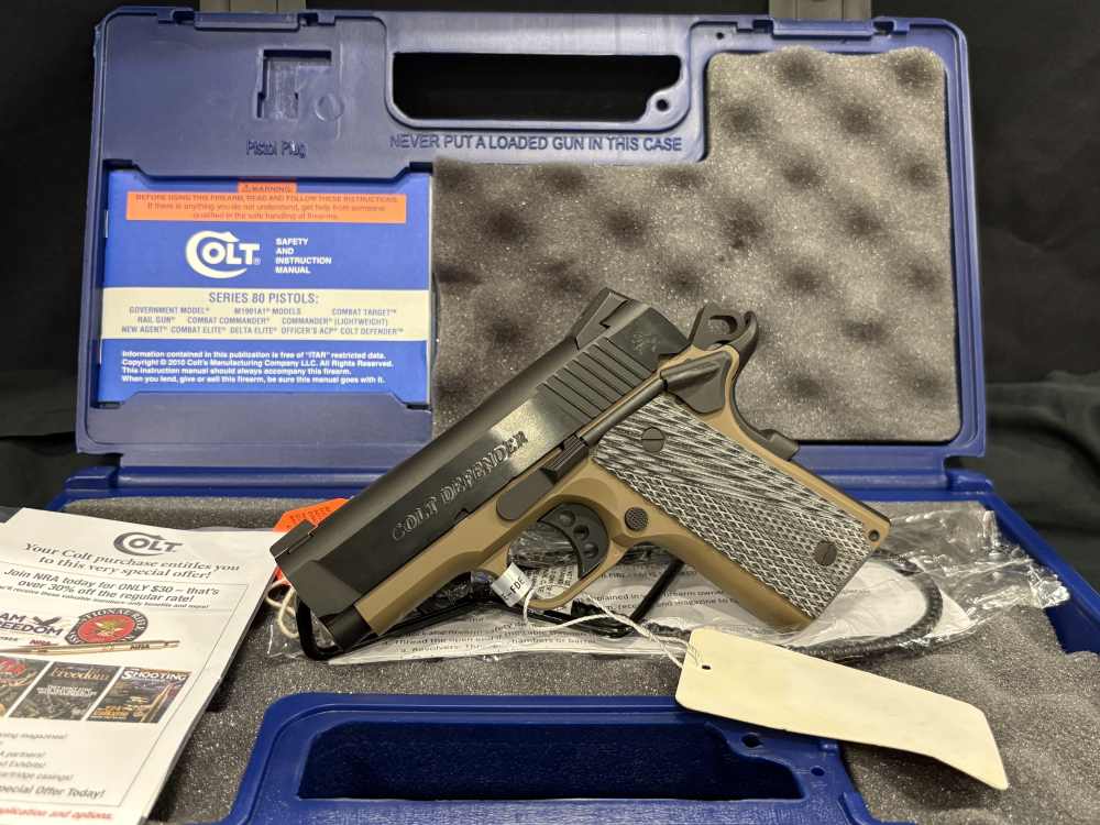 Colt, Defender, .45 ACP, 1-7rd Magazine, 3"barrel  Flat Dark Earth Frame -img-2