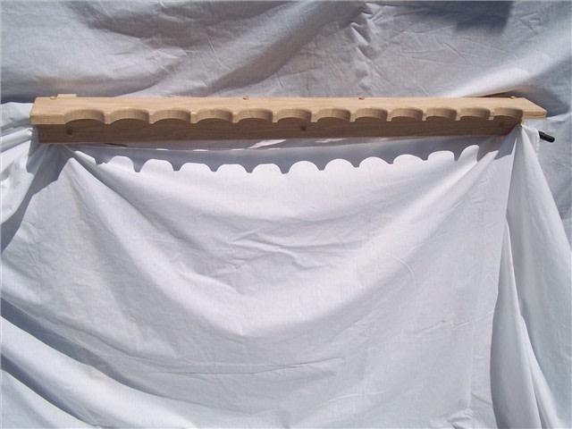 Wooden Gun Rack Red Oak for Closet Wall 36" x 2-img-0