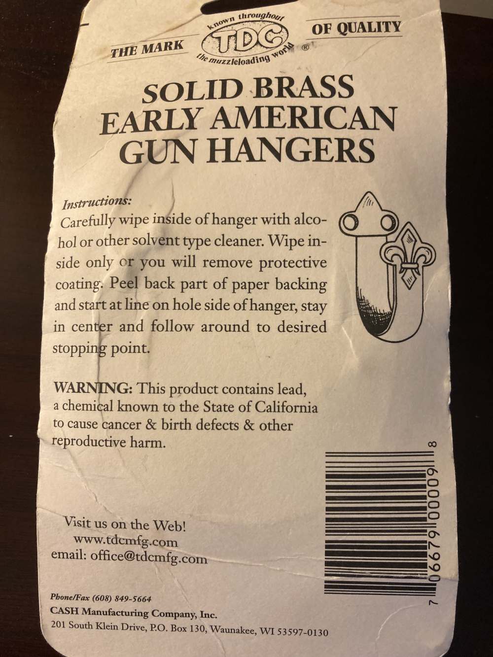 Solid Brass Early American Gun Hangers Black Powder-img-1