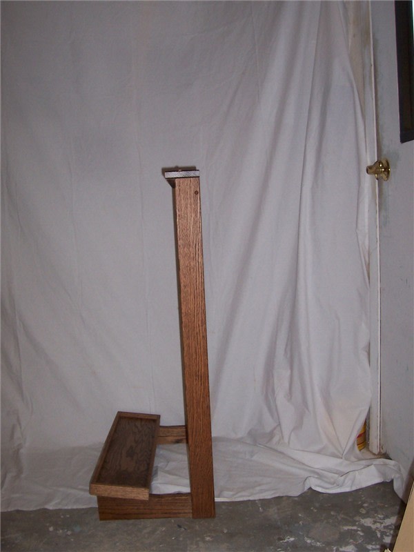 8 Gun Rack - Red Oak display walnut finish-img-2