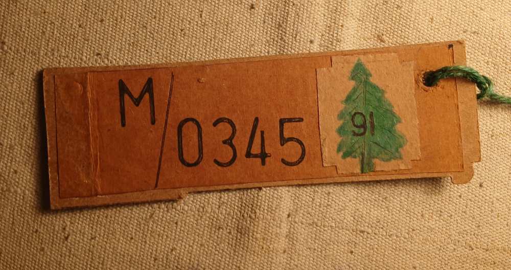 WWI US Army M-1917 Doughboy Helmet Floor Stand Ashtray 91st Pine Tree -img-9