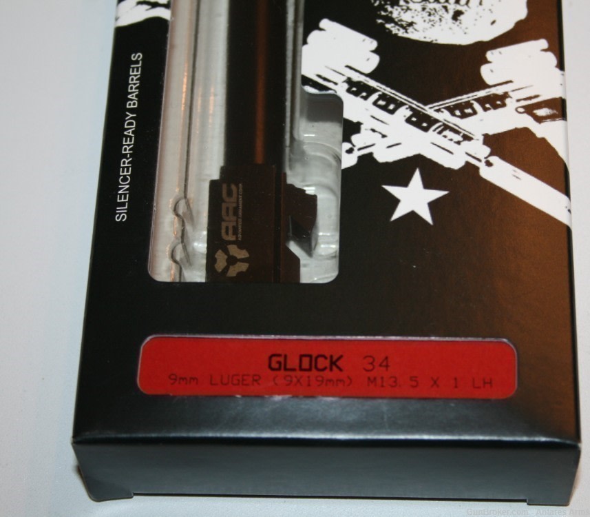 AAC Threaded Barrel For Glock 34 9mm Luger Stainless Black 64294-img-1
