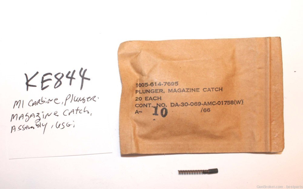 M1 Carbine Magazine Catch Plunger Assembly, One Seal Package of 20 - #KE844-img-0