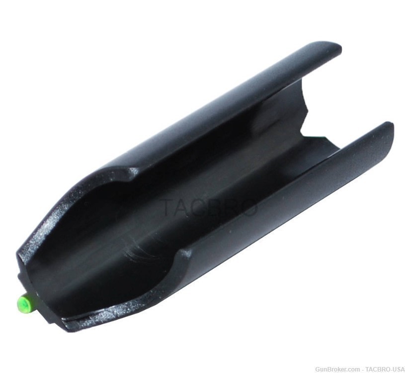 TACBRO Shotgun 12GA/20GA Snap-on Green Fiber Optic Universal Front Sight-img-1