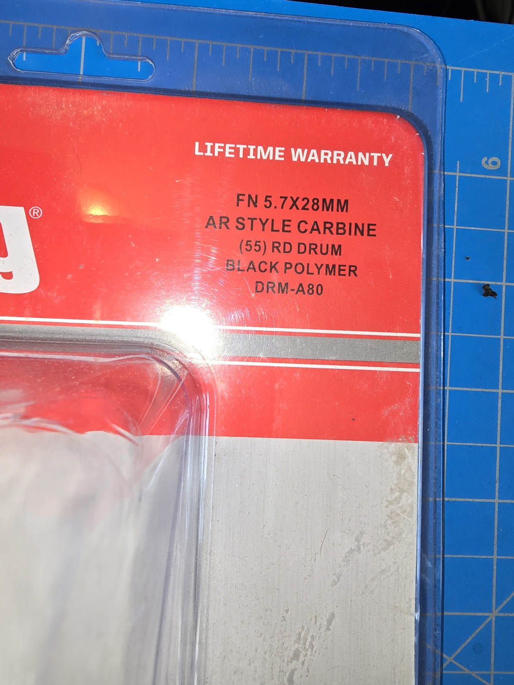 Promag AR15 fn 5.7x28MM 55 Round Black Drum Magazine-img-1