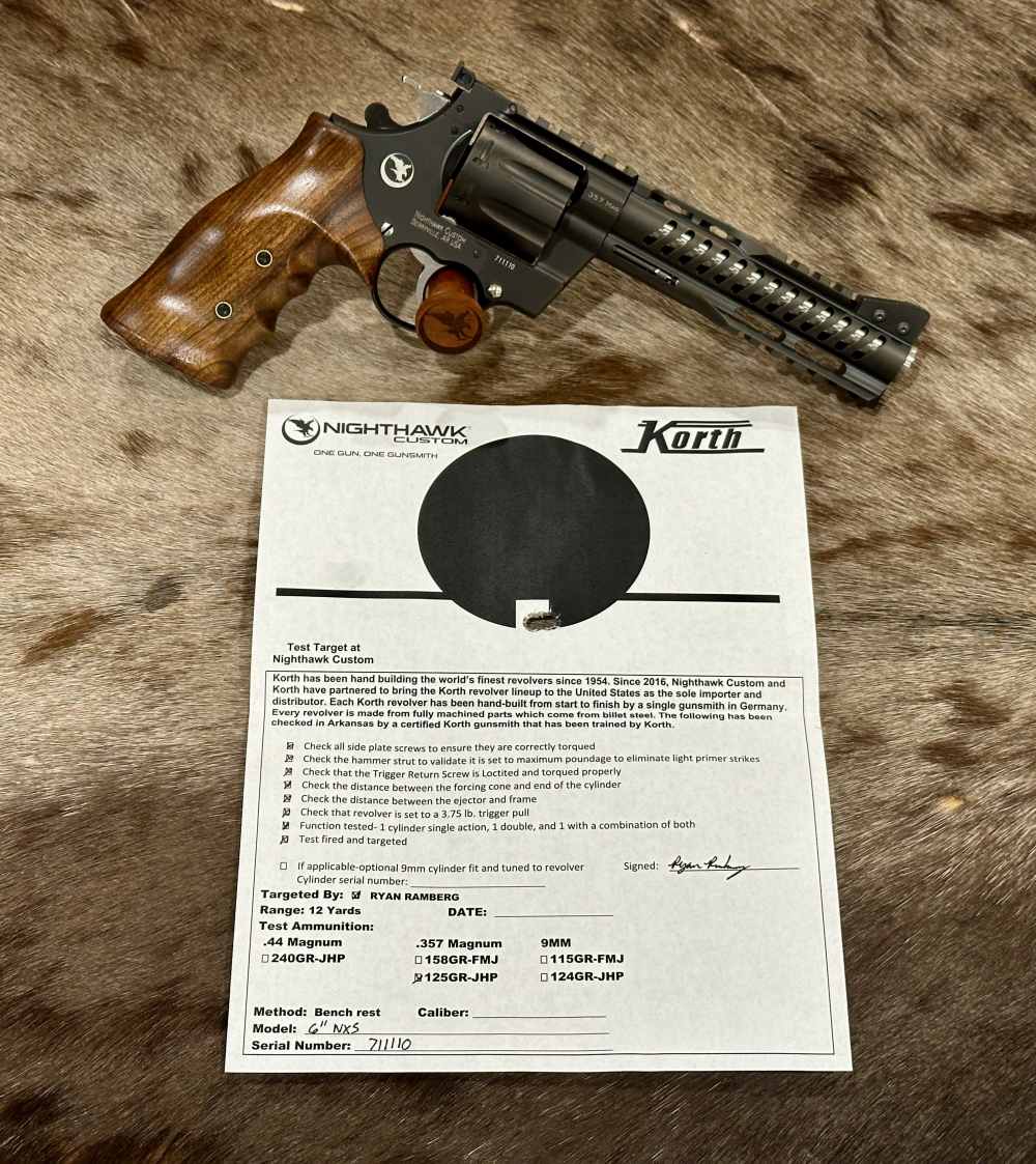 KORTH NXS 8-SHOT 357 MAG 6" BARREL, NIGHTHAWK CUSTOM-img-1