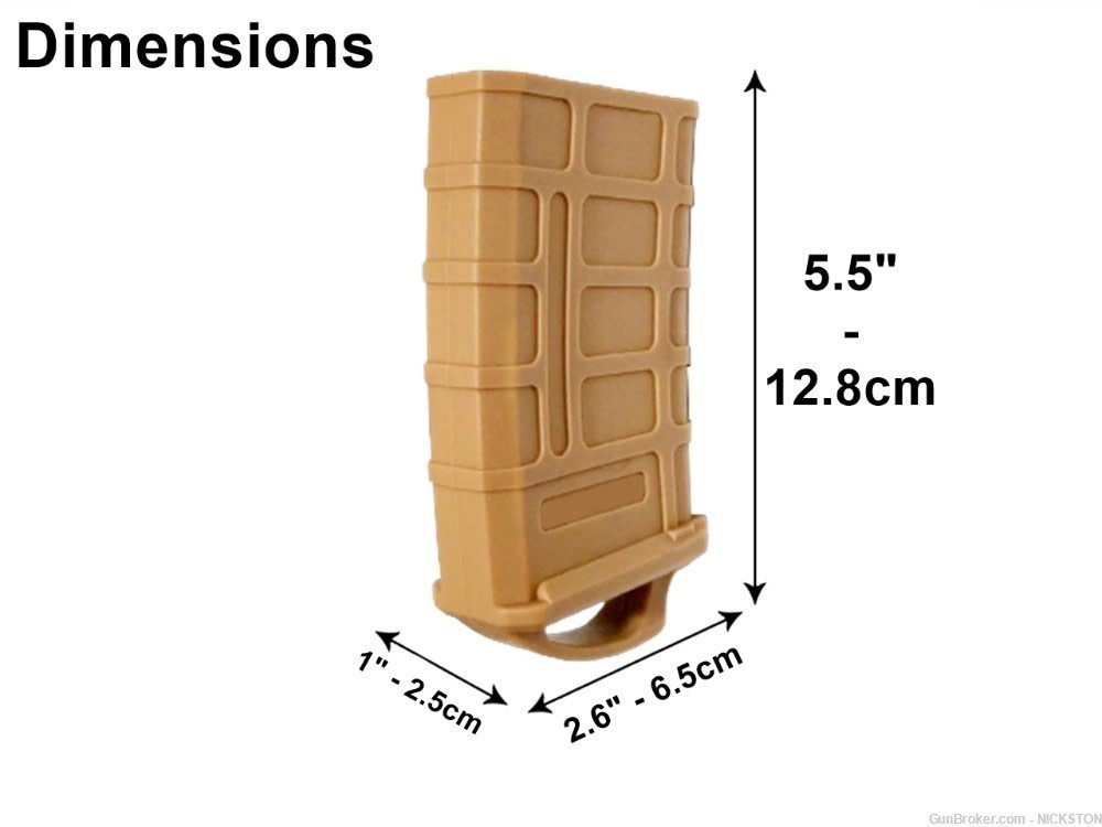 1 Light Brown Rubber Sleeve for AR15 M4 .223 .300blk 5.56mm 30 Rd Magazines-img-1