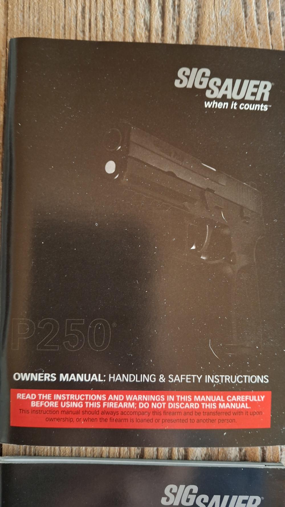 8 Piece Lot of Sig Sauer Pistol Manuals -img-3