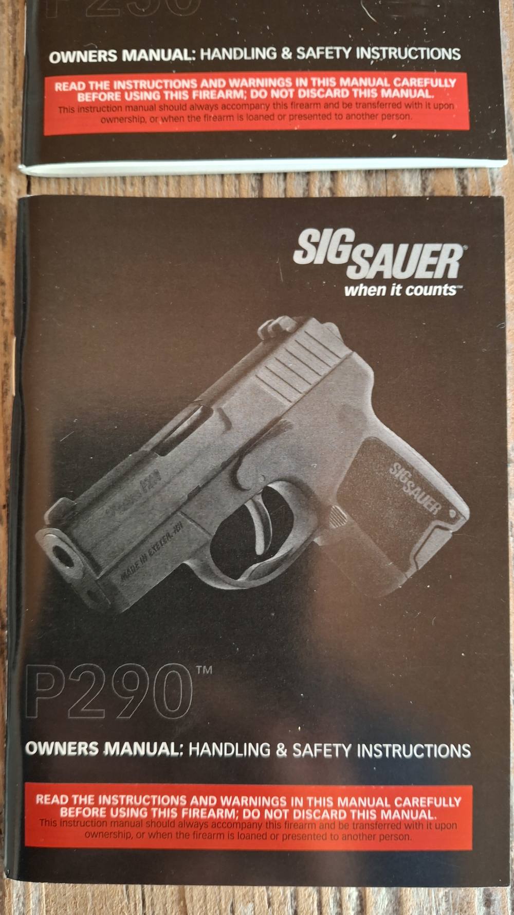 8 Piece Lot of Sig Sauer Pistol Manuals -img-7