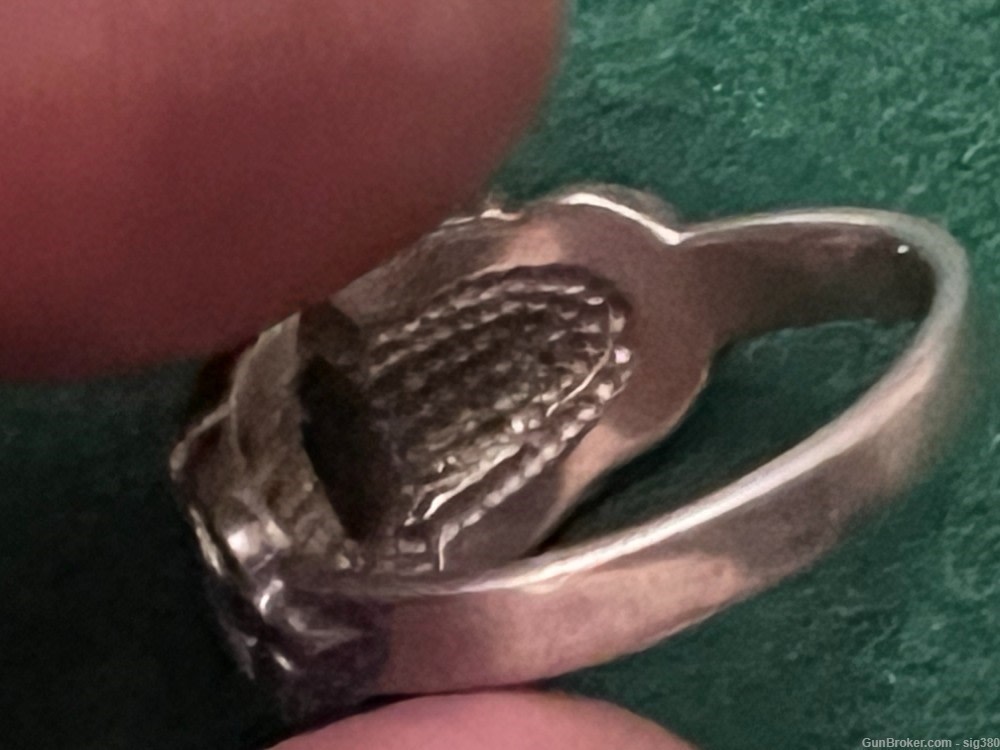 VINTAGE 14K GOLD AND STERLING SILVER AMETHYST RING, SIZE 7-img-6