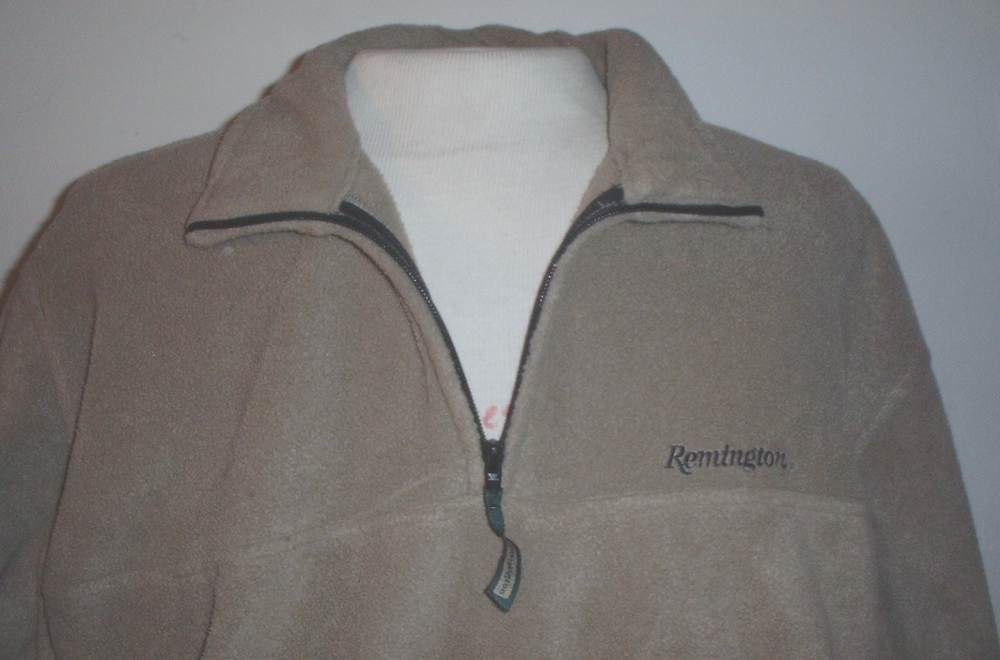 Remington brand coyote tan fleece pullover size LARGE-img-2