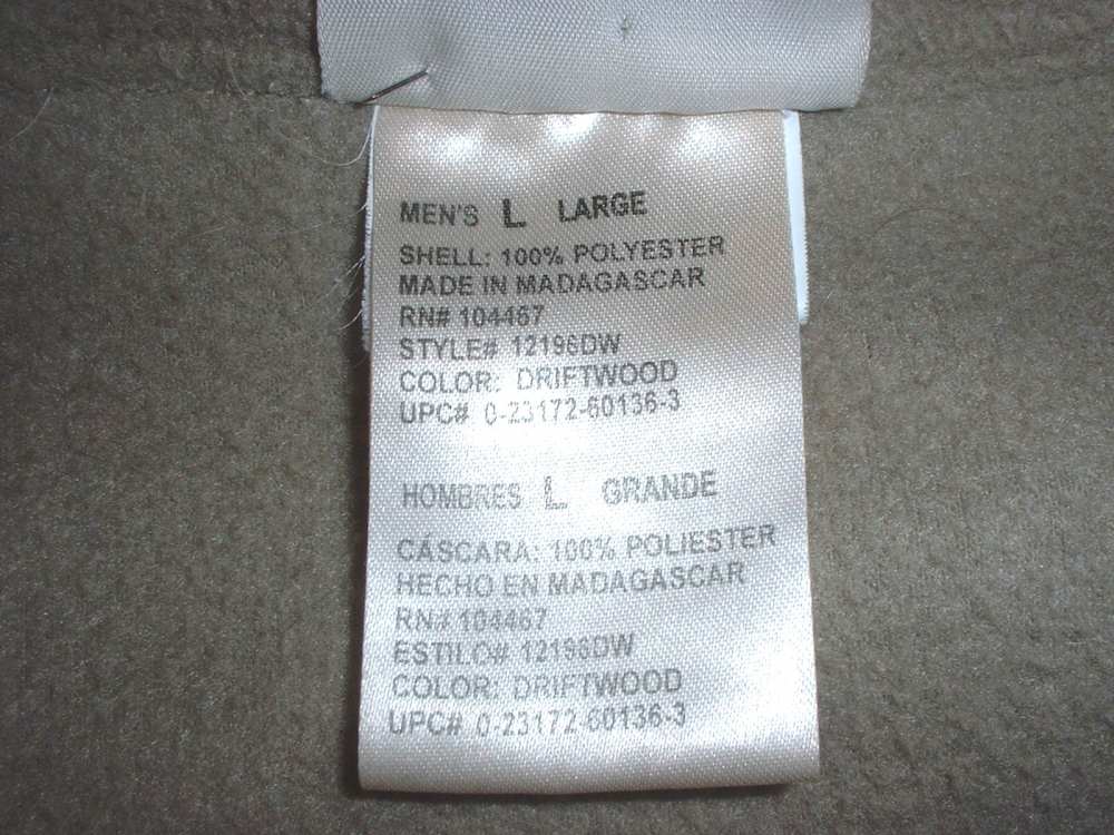 Remington brand coyote tan fleece pullover size LARGE-img-5