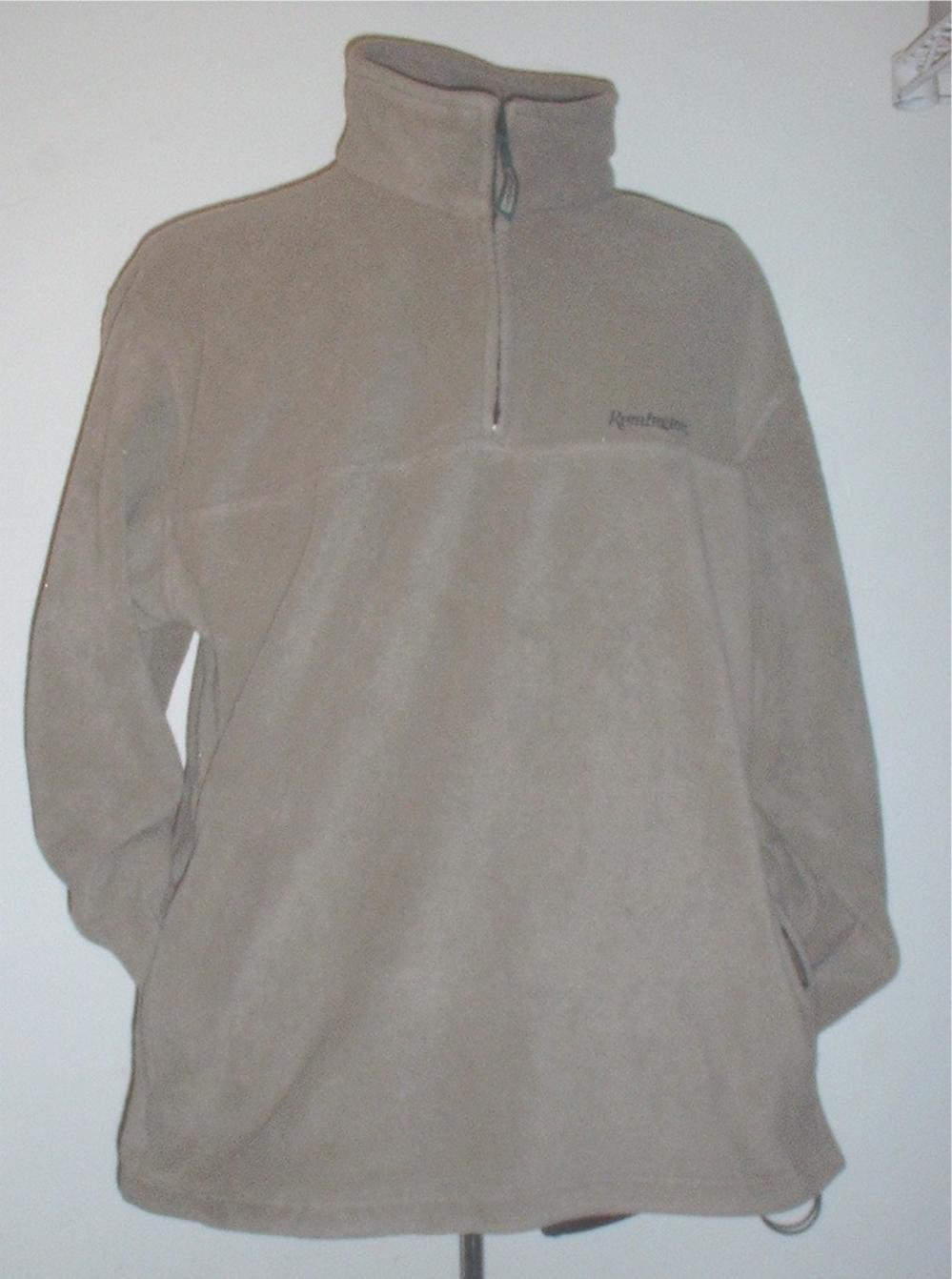 Remington brand coyote tan fleece pullover size LARGE-img-9
